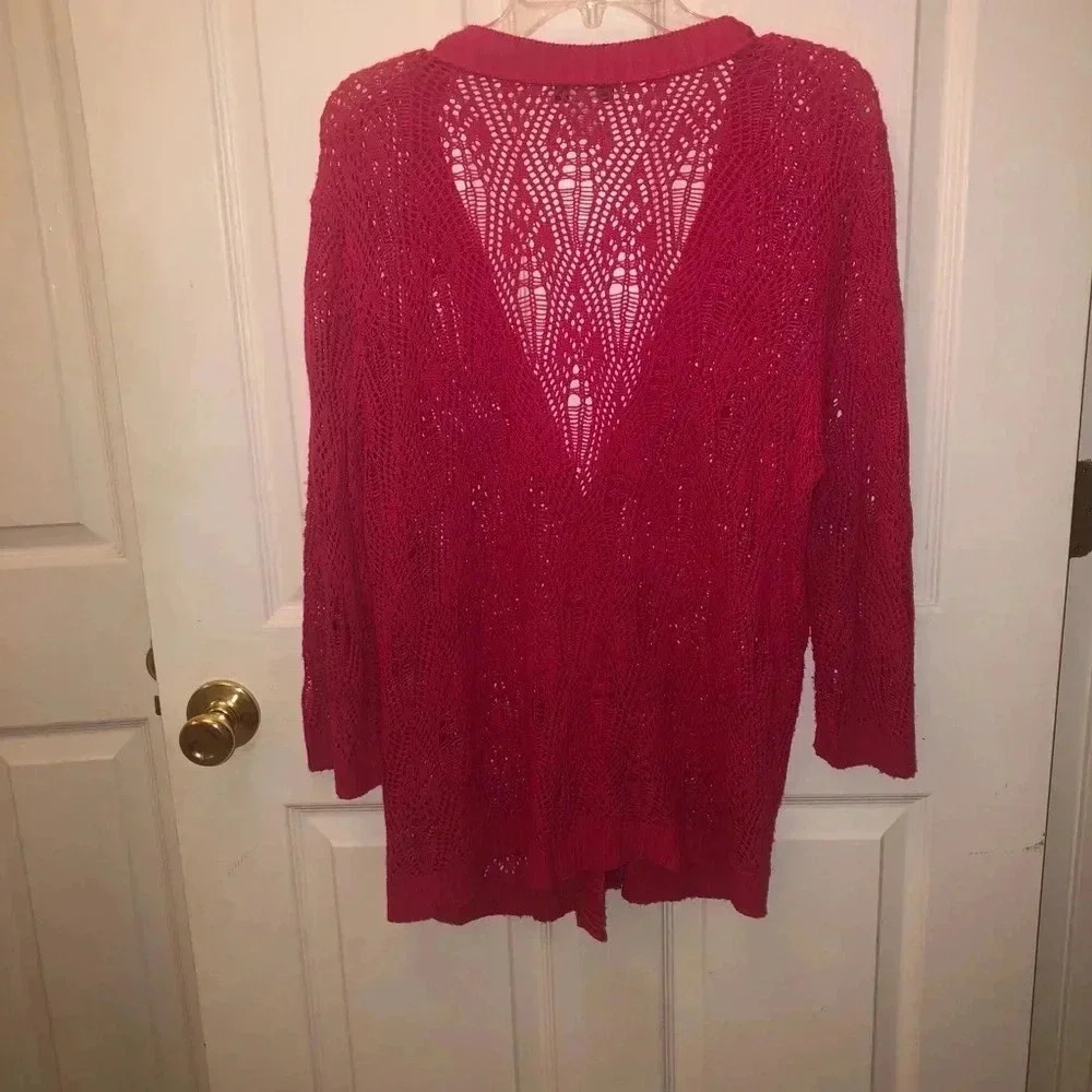 Pink Christopher banks cardigan- sz lg - Picture 3 of 3